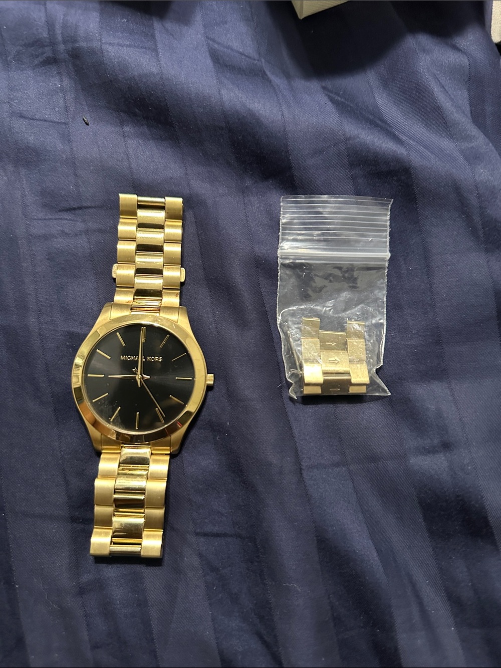 Michael Kors Gold and Black Men's Bracelet Watch